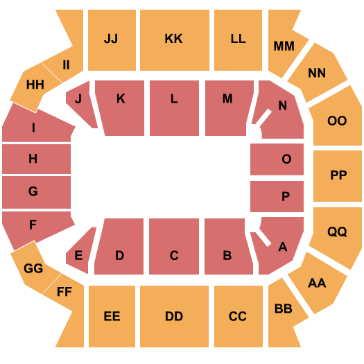 Great Southern Bank Arena PBR Seating Chart